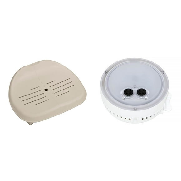 Intex Siège pour Bain à Remous Gonflable Purspa + Batterie LED Lumière pour Spa à Bulles