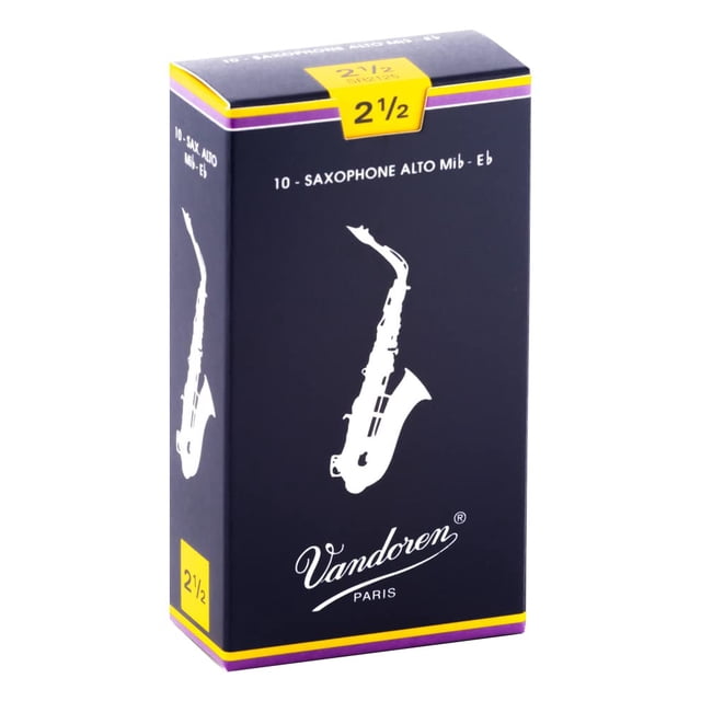 Cañas para saxofón alto Vandoren Traditional Strength 2.5 (x10)