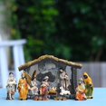 thumbnail image 4 of 3X Pesebre NavideñO Escena Grupal DecoracióN Caja de Regalo Regalo de Navidad en Resina, 4 of 5