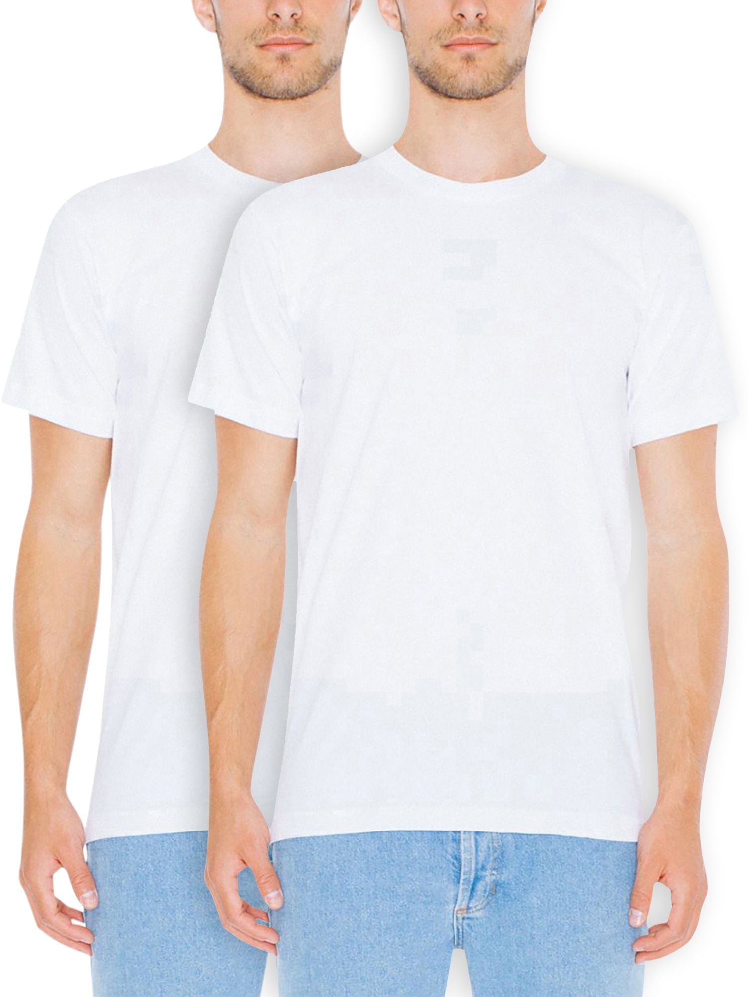 American Apparel unisex-adult Fine Jersey Crewneck Short Sleeve T-Shirt 2-Pack