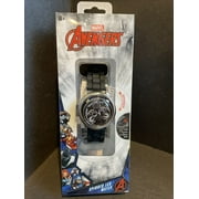 Marvel Avengers Black Panther Spinner Flip Cover LCD Youth Watch