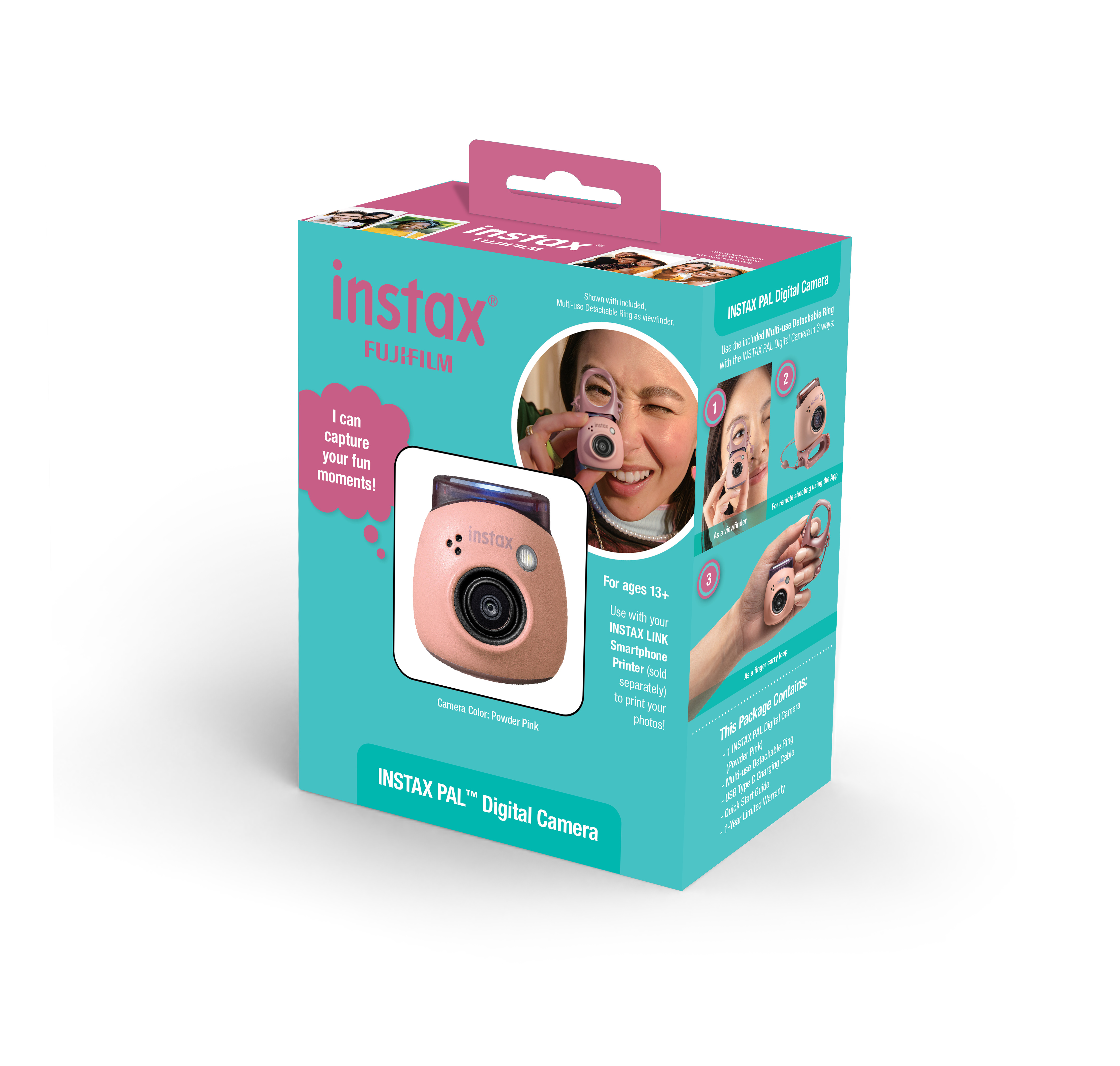 Fujifilm Instax PAL Instant Digital Camera Pink photo 2