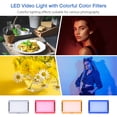 thumbnail image 3 of 2 paquetes de luces de video con luz LED para fotografía 5600K con trípode ajustable 4 filtros de co Irfora Lámpara de fotografía, 3 of 6