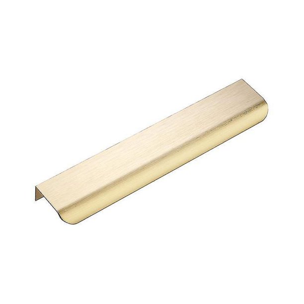 Juego de 5 tiradores dorados para muebles Tiradores dorados para muebles de cocina - Tiradores de perfil dorado Tiradores para cajones de latón cepillado en aleación de aluminio con centro dist