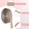 thumbnail image 3 of Self Adhesive Crystal Rhinestone Ribbon Roll, 7 Rows of 4 Yard Crystal Diamond Ribbon Roll Champagne, 3 of 6
