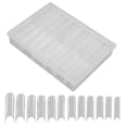 thumbnail image 4 of 240 puntas de uñas postizas extra largas transparentes para salón de bricolaje en casa., 4 of 14