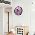 thumbnail image 6 of Voice Activated Clock with Glow Light 12 Inch Large Silent Wall Clock Battery Operated for Home Decor Beautiful Pink Hummingbird, 6 of 8