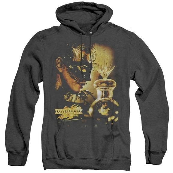 Mirrormask Trapped Adult Heather Hoodie Sweatshirt Black