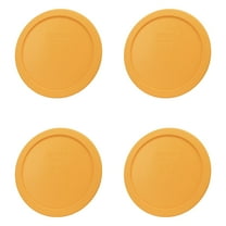 Pyrex 7401-PC 3 Cup Lemon Drop Yellow Lid (4-Packs)