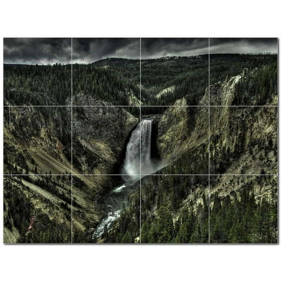 Waterfalls Ceramic Tile Mural Kitchen Backsplash Bathroom Shower 401739-S43
