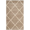 thumbnail image 3 of SAFAVIEH Hudson Amias Geometric Shag Area Rug, Beige/Ivory, 3' x 5', 3 of 12