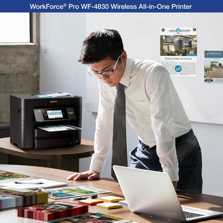 Epson - WorkForce Pro WF-4830 Wireless All-in-One Printer - Black