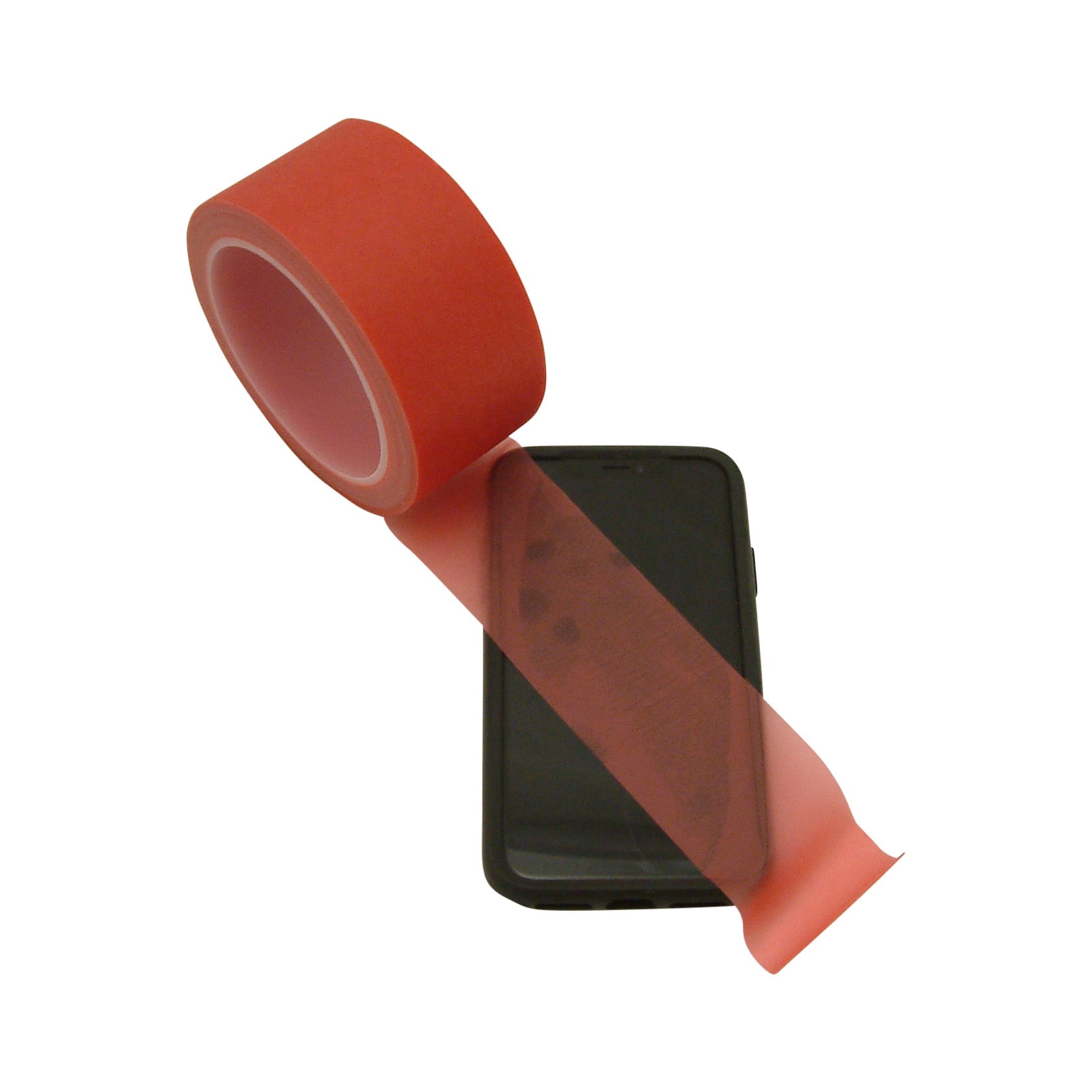 Patco 3900R Embossed Removable Protective Film Tape: 2 in x 36 yds. (Tinted Red)