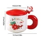 thumbnail image 3 of Fiudx Liquidación navideña Bonita taza de Papá Noel, taza de cerámica con forma de árbol de Navidad, taza de regalo con tapa y cuchara, 3 of 6