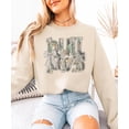 thumbnail image 3 of Bulldogs Camo Coquette Bow Sweatshirt for Women & Teens School Spirit Game Day Crewneck Sand Sweatshirt Large, 3 of 7