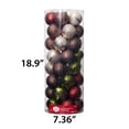 thumbnail image 4 of Brown, Green & Burgundy Shatterproof Christmas Ornaments, 50 Count, by Holiday Time, 4 of 6