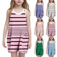 thumbnail image 1 of Tranfacy Robes d'Été pour Adolescentes, Robe d'Été pour Filles, Robe d'Été Décontractée pour Filles Mode Sans Manches, Robe Nuisette avec Poches, 1 of 6
