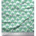 thumbnail image 1 of Soimoi Cotton Duck Fabric Leaves & Cotton Ball Floral Fabric Prints by Yard 42 Inch Wide, 1 of 3