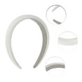 thumbnail image 2 of Unique Bargains 1 Pc Classic Elegant Satin Sponge Headband for Women for Girls 6.30"x5.91" White, 2 of 4