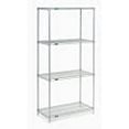 thumbnail image 4 of Nexel® 4 Shelf Nexelate® Silver Epoxy Wire Shelving Unit Starter 36"W x 18"D x 74"H, 4 of 4