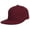 Burgundy, variant on Top Headwear Plain Flat Bill Fitted Hat, Black 8