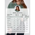 thumbnail image 5 of Sudadera con capucha Dokotoo para mujer, punto gofrado, color negro, talla XL, 5 of 5