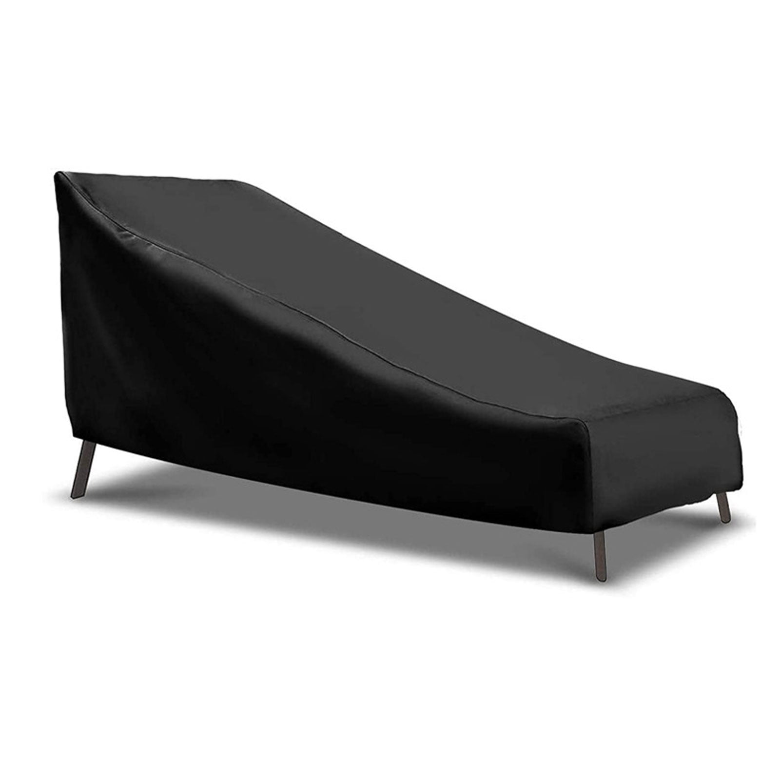 Outdoor Chaise Lounge Cover,Waterproof Patio Furniture Cover Dustproof UV Resistant Protective Cover For Garden Yard Balcony Recliner Chair Storage Cover Weather Resistant Furniture Cover