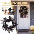 thumbnail image 5 of Fashionwu 18 inch Halloween Wreaths for Front Door, Halloween Wreath with Pumpkins and Berries, Artificial Handmade Wreath for Decorations Halloween Party, 5 of 7
