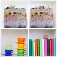 thumbnail image 6 of Coolnut Abstract Floral Watercolor Foldable Canvas Storage Bin, Sturdy Fabric Storage Basket with Handles, Storage Cube Box for Organizing Shelf Nursery Toy Closet 1PCS#8 Home Decor, 6 of 7