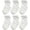 Natural White 6 Pack, variant on Baby-Girls Non Slip Ruffle Frilly Ankle Socks Pointelle (Pack of 3/6)