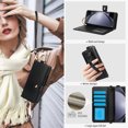 thumbnail image 3 of Business Style Wallet Phone Case for Samsung Galaxy Z Fold 6  Fold5 Fold4 Fold3 Wristband Pen Slot Phone Protective Leather Cover, 3 of 9