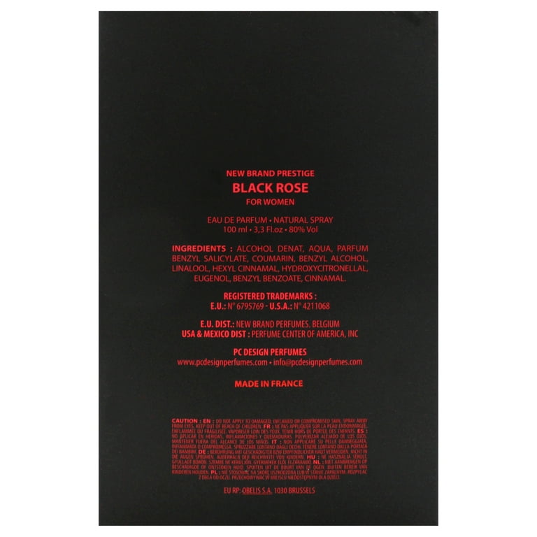 New Brand Black Rose , 3.3 oz EDP Spray - Walmart.com