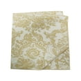 thumbnail image 2 of Ultimate Textile (10 Dozen) Miranda 20 x 20-Inch Damask Cloth Dinner Napkins- Jacquard Weave, Champagne Ivory Cream, 2 of 3