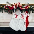 thumbnail image 5 of Gqtwoy Christmas Socks, Knitted White Embroidered Letter, Holiday Decoration for Mantel, Versatile Home Decor, Perfect Gift for Friends and Family, Unique Festive Ornaments, 5 of 5