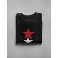 thumbnail image 3 of Blue White And Red Stars Sweatshirt Women -GoatDeals Designs, Female Small, 3 of 4
