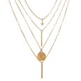 thumbnail image 3 of Guodhu Bohemia Layered Choker Necklace Star Choker Gold Coin Necklace Bar Pendant Necklace Lariat Y Necklace, 3 of 9