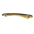 thumbnail image 5 of French Amie Skinny Lean Black Rounded Edges Handmade Hair Clip Barrette, 5 of 31