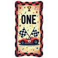 thumbnail image 1 of Racing Themed Backdrop Banner with ONE Lettering and Checkered Flags, Party Decorations for First Birthday Party, Photography Props, Kids Party Supplies, Decor Background, 1 of 4