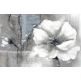 thumbnail image 3 of Fleurs Monochromes et Argentées - Toile 24"x36 Pouces - Impression à la Demande, 3 of 5