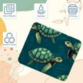 thumbnail image 3 of Turtle Printed Gaming Mousepad Desk Pad, Square 8.3x9.8 Inch Non-Slip Rubber Bottom Mouse Mat for Office and Gaming, 3 of 6