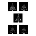 thumbnail image 2 of maskred 1/2/3/5 Christmas New Year Letters Wall Sticker Decal Removable Room Wall Decoration white 5PCS, 2 of 6