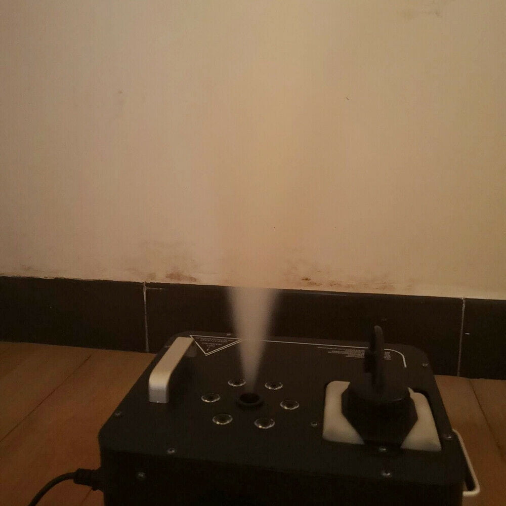Miumaeov 3IN1 RGB 6 LED Geyser Machine Vertical DJ Smoke Fogger Pyrotechnic Light Effect with Remote