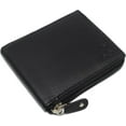 thumbnail image 5 of Cavelio RFID Blocking Cowhide Leather Zip-Around ID Bifold Wallet for Men with Gift Box Black, 5 of 8