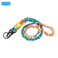 thumbnail image 3 of Uxcell 21.7" Paracord Neck Lanyard Keychain Braided Strong Lanyard with Clip and Key Ring Rainbow 2 Pack, 3 of 4