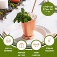 thumbnail image 3 of Sol Living Mint Julep Cup Bar Accessories Drinking Cups 12 oz - 8 Pieces Copper, 3 of 7