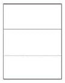Bright White Tri-Fold Brochure Card Stock - Scored for Easy Fold - Heavyweight 80lb Cover (218 Gsm) - 50 per pack