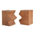 thumbnail image 5 of MGO Side Table, Set of 2 Rectangular Outdoor Side Tables, Decorative Garden Stools for Indoor Outdoor, Accent Table,Patio Side Table,Nesting End Table,Faux Wood Natural Color, 5 of 12