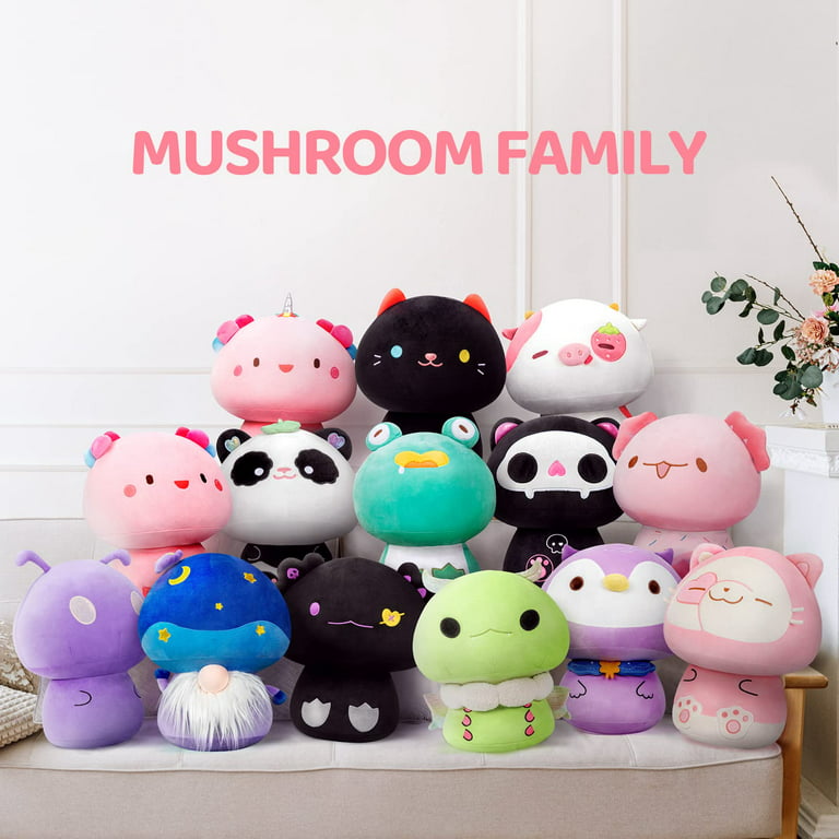 14” Mushroom Plush, Frog Plush Pillow Soft Plushy Squishy Pillow, Cute  Stuffed Animals Plushies Kawaii Plush Toys Throw Pillow Decoration Gift for