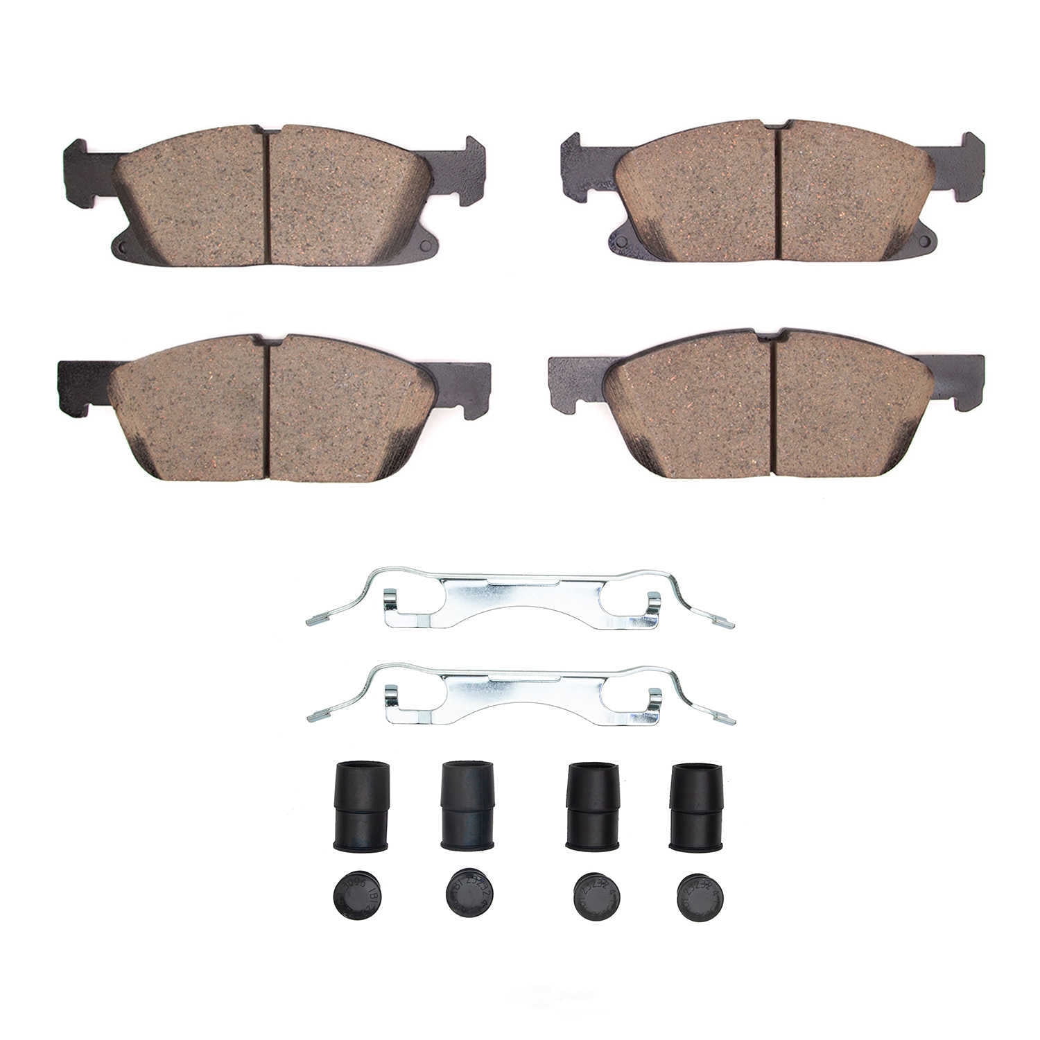Dynamic Friction Company 1551-2180-01 DFC 5000 Advanced Brake Pads - Ceramic and Hardware Kit - OE