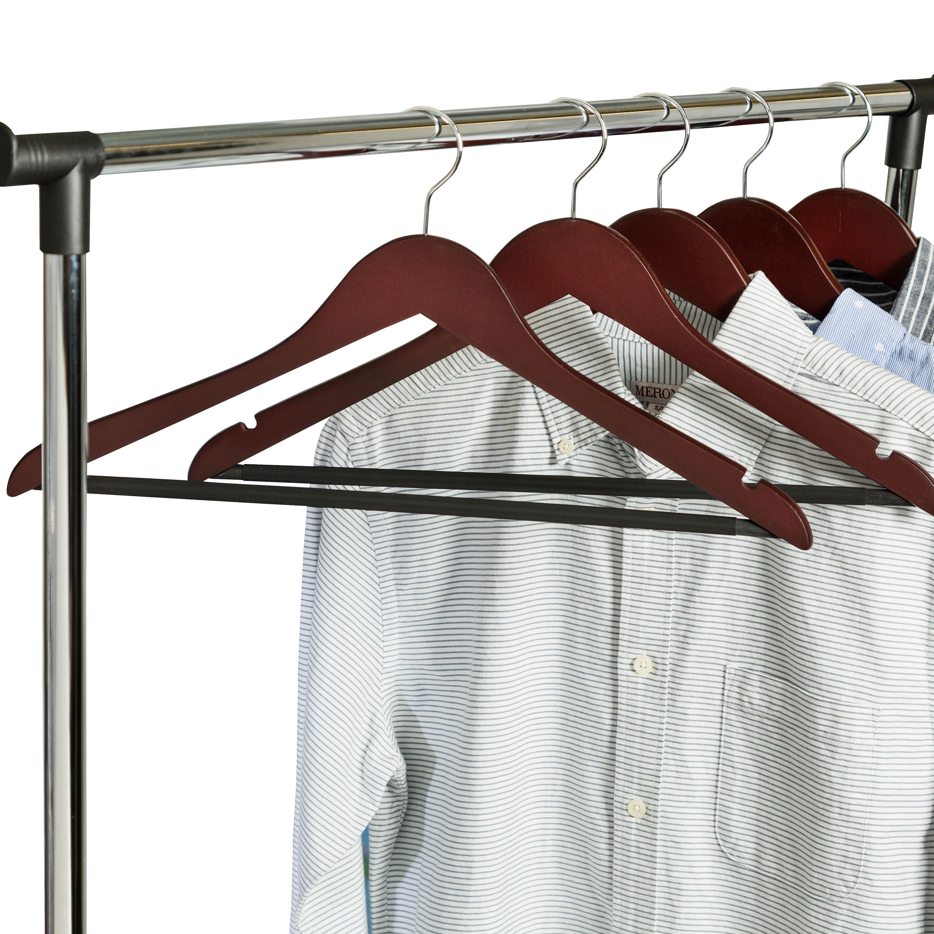 Cherry Honey-Can-Do HNG-01734 Hotel Suit Hangers 24-Pack 